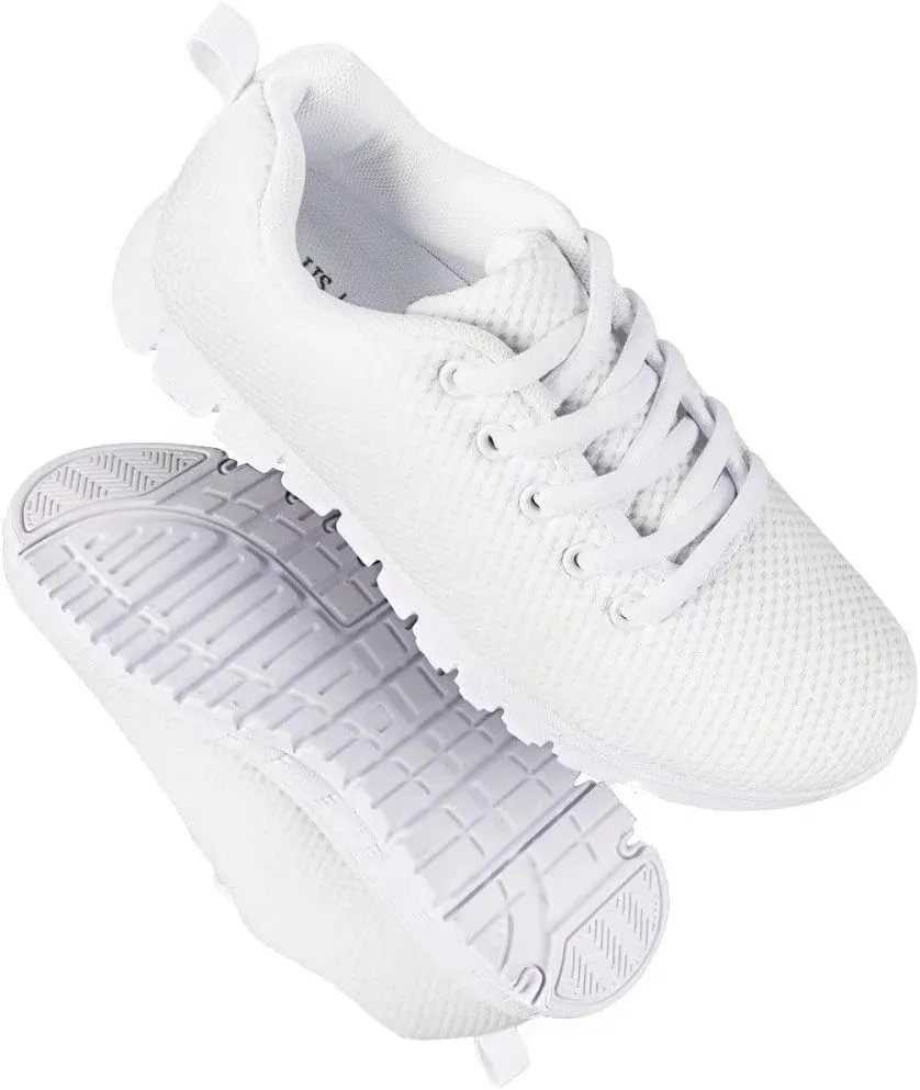 GIFTPUZZ Kids Sneakers for Boys Girls Running Tennis Shoes Breathable Sport Athletic Trainers