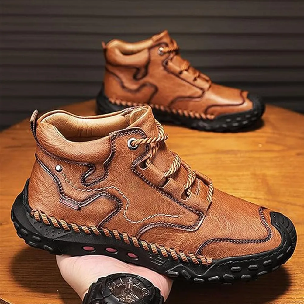 Giltpeak Tanner Shoes Men, Full-Grain Leather Oxford with Non Slip Rubber, Orthopedic Stylish Men’S Boots