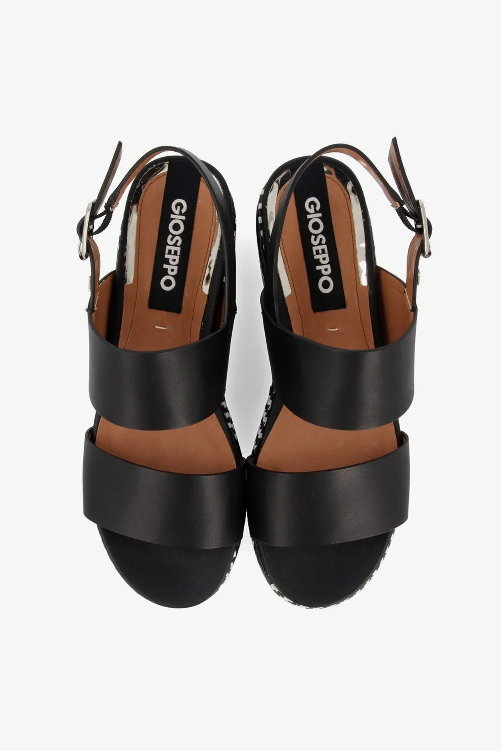 GIOSEPPO SERRES BLACK PLATFORM SANDAL