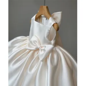 Girls Dress with Bow, Flower Girl Dress