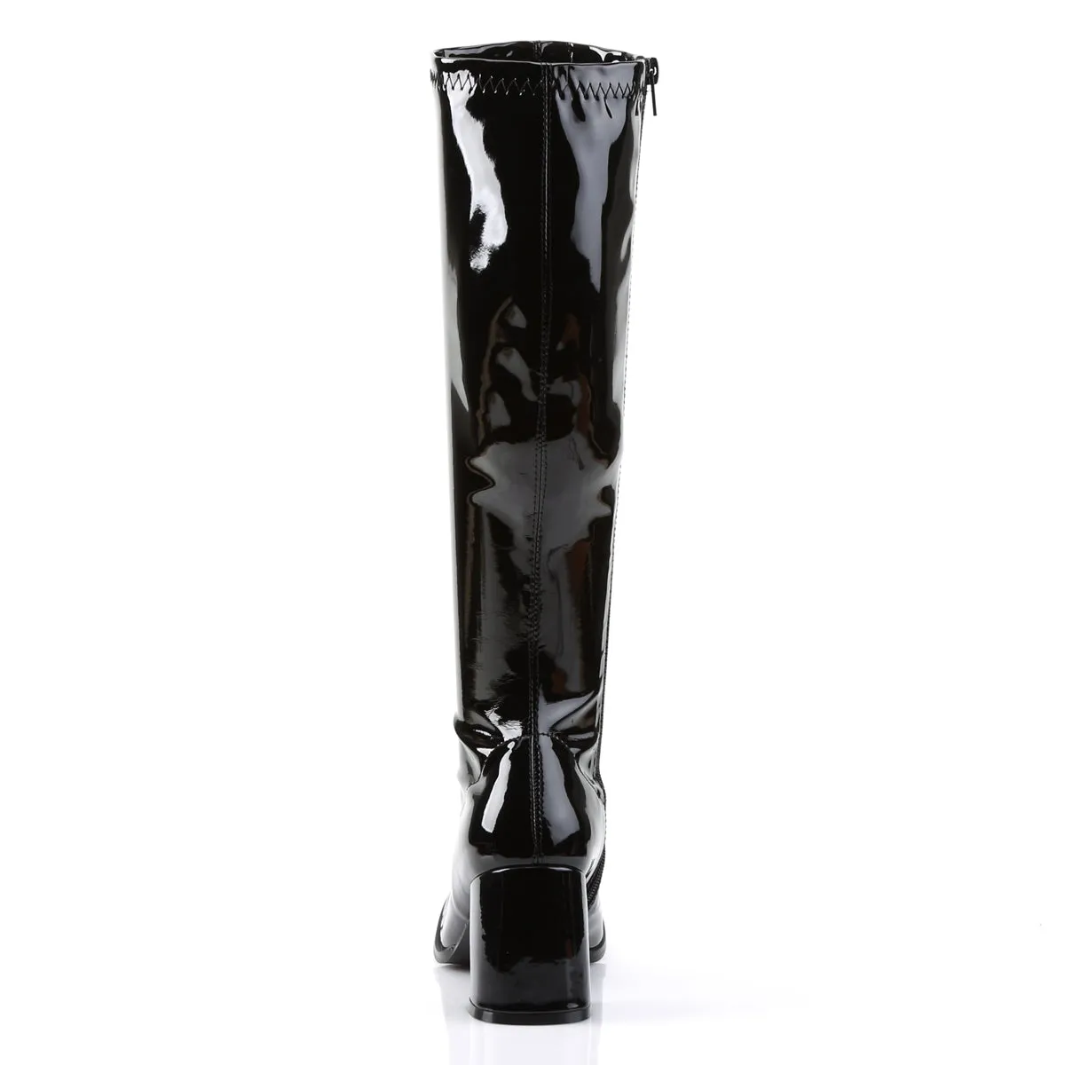 GOGO-300 Funtasma Black Patent Fancy Dress Women's Boots (Fantasy Footwear)