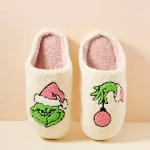 Grinch Fuzzy Slippers