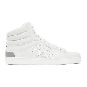Gucci White Ace High-Top Sneakers
