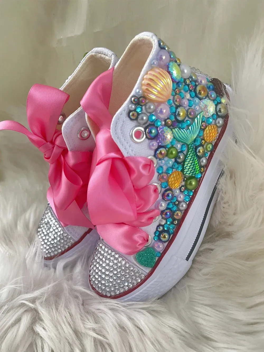 Handmade Butterfly Theme Bling Party Canvas Shoes for Kids