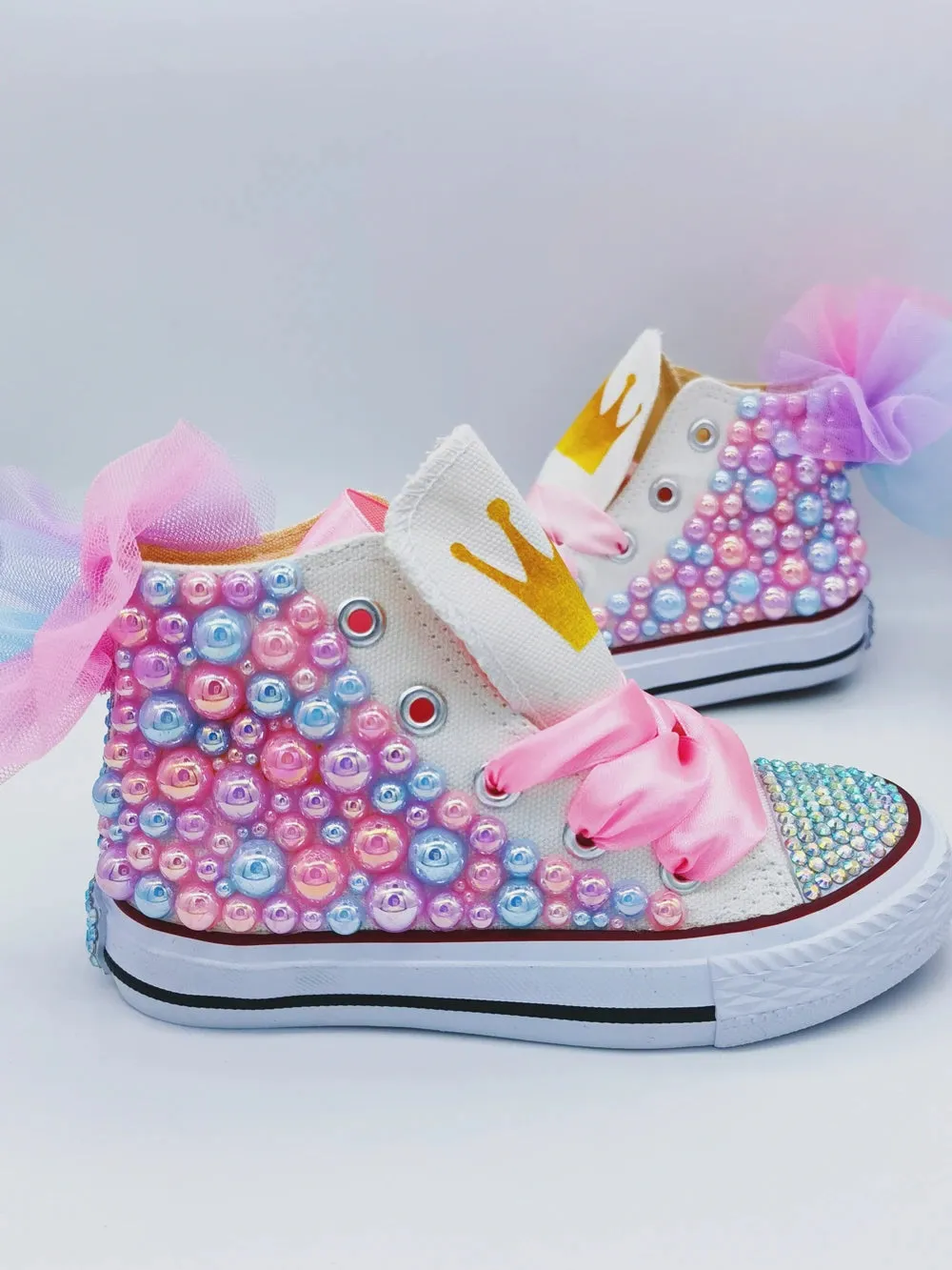 Handmade Butterfly Theme Bling Party Canvas Shoes for Kids