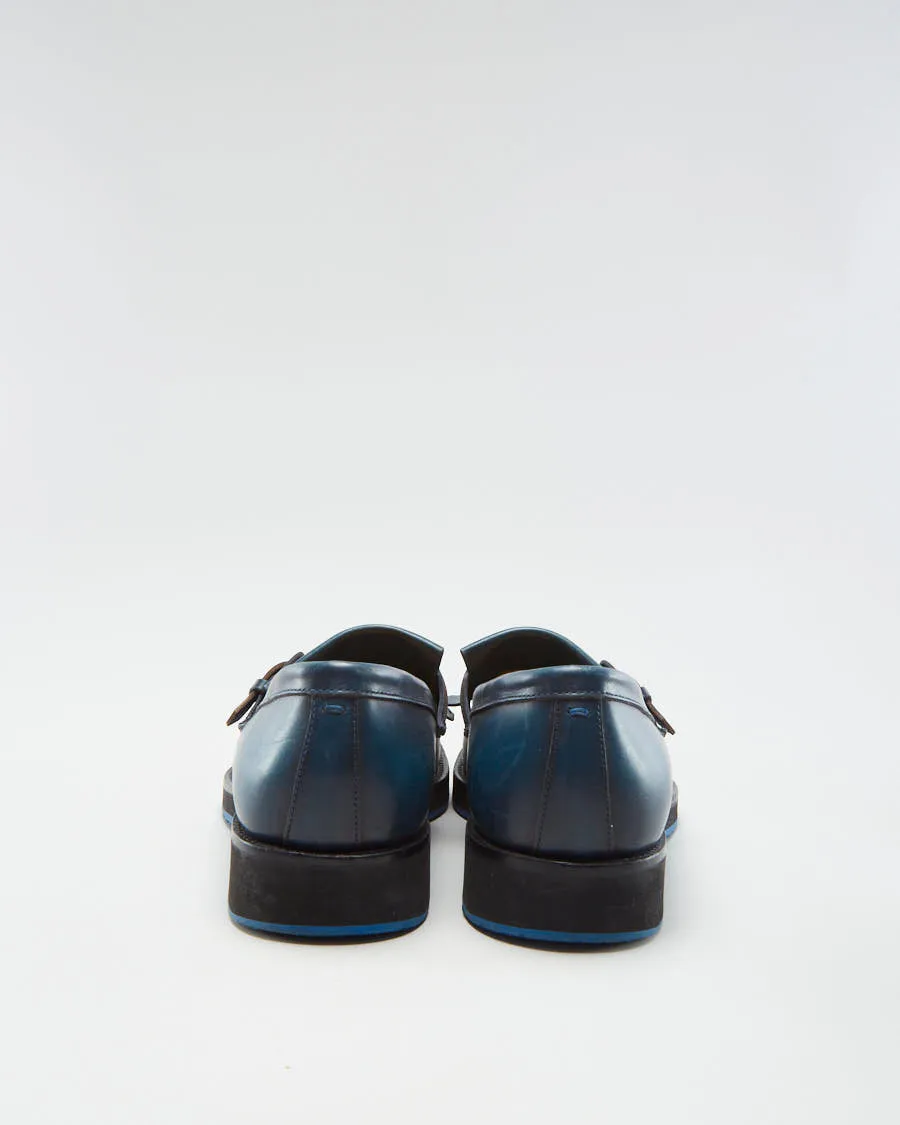 Harry's London Women's Navy Leather Loafers - EUR 40