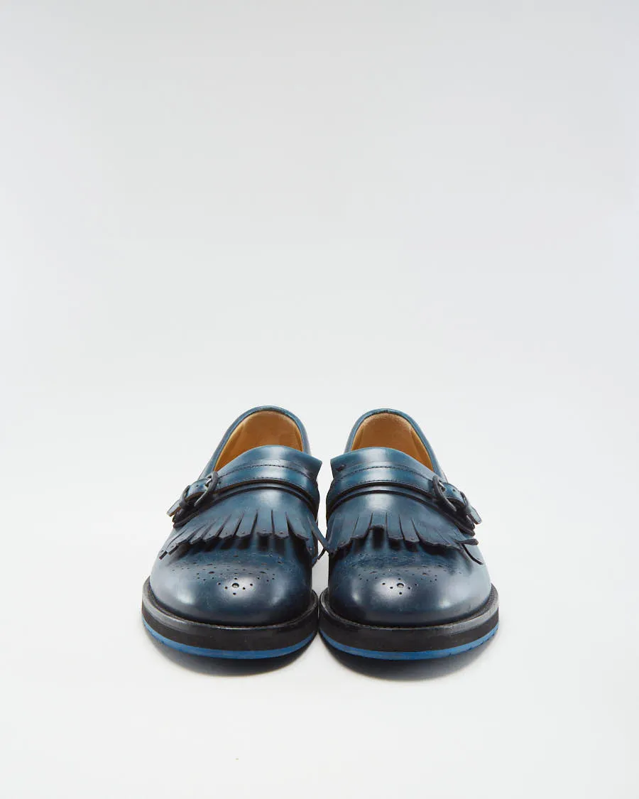 Harry's London Women's Navy Leather Loafers - EUR 40