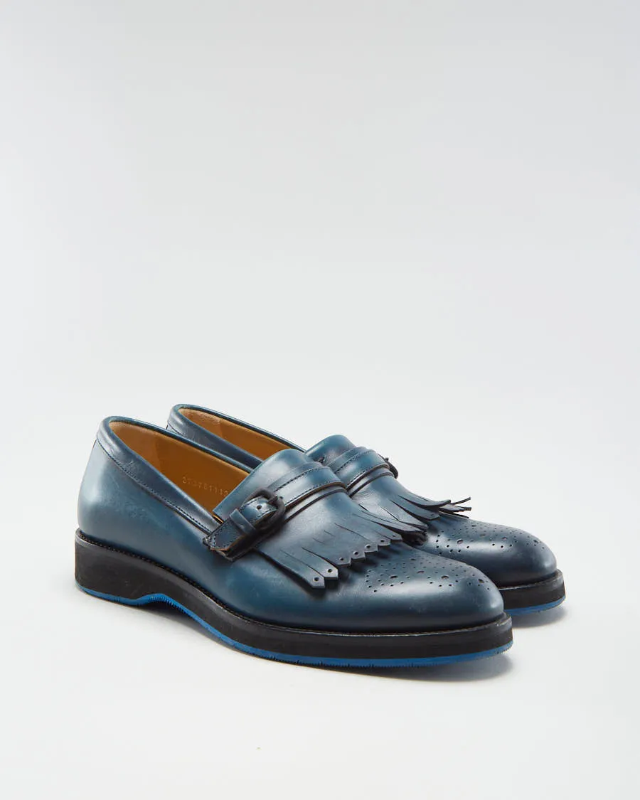 Harry's London Women's Navy Leather Loafers - EUR 40