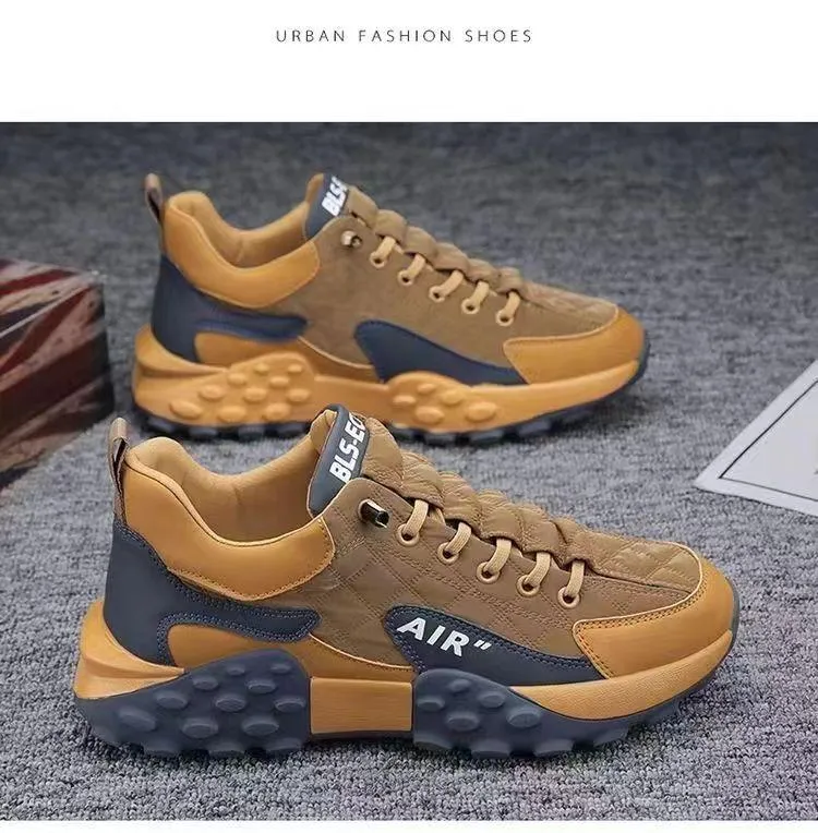 Height-increasing men's orthopedic casual shoes