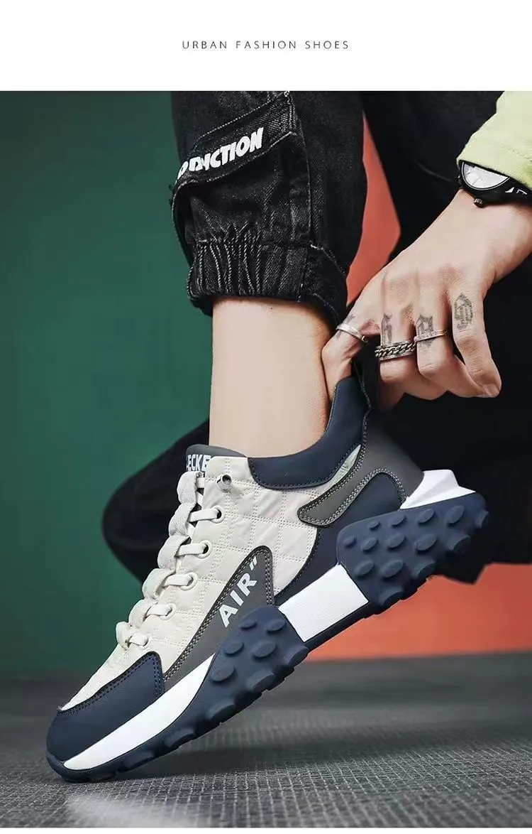 Height-increasing men's orthopedic casual shoes