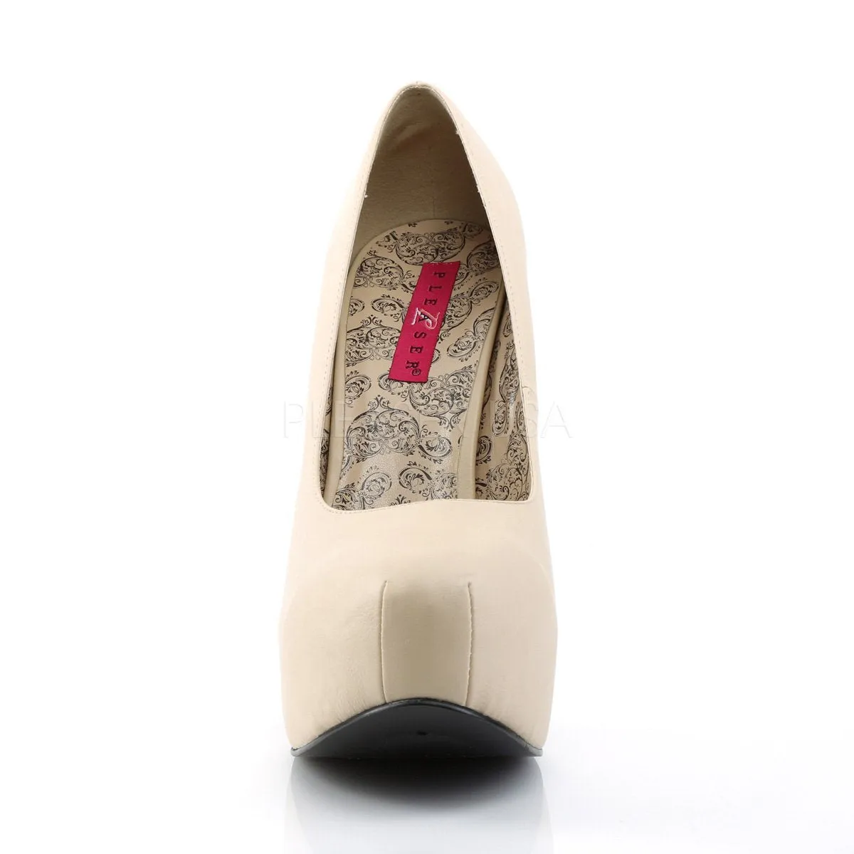 Hidden Platform Wide Width Pump shoes with 5-inch Heel 5-colors TEE06W