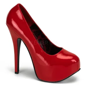 Hidden Platform Wide Width Pump shoes with 5-inch Heel 5-colors TEE06W