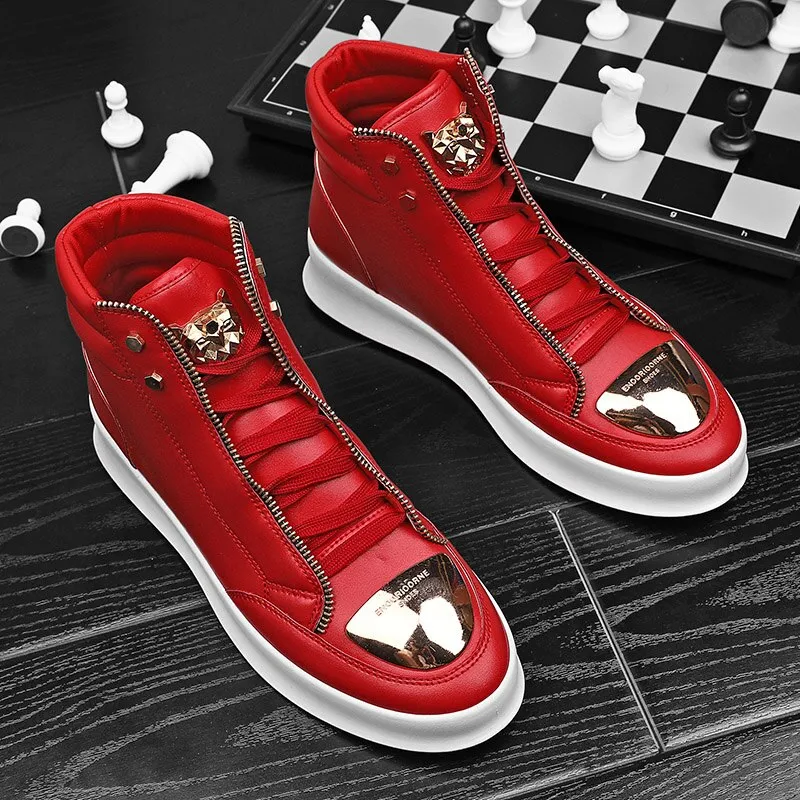 High Top Leopard Platform Skate Sport Shoes
