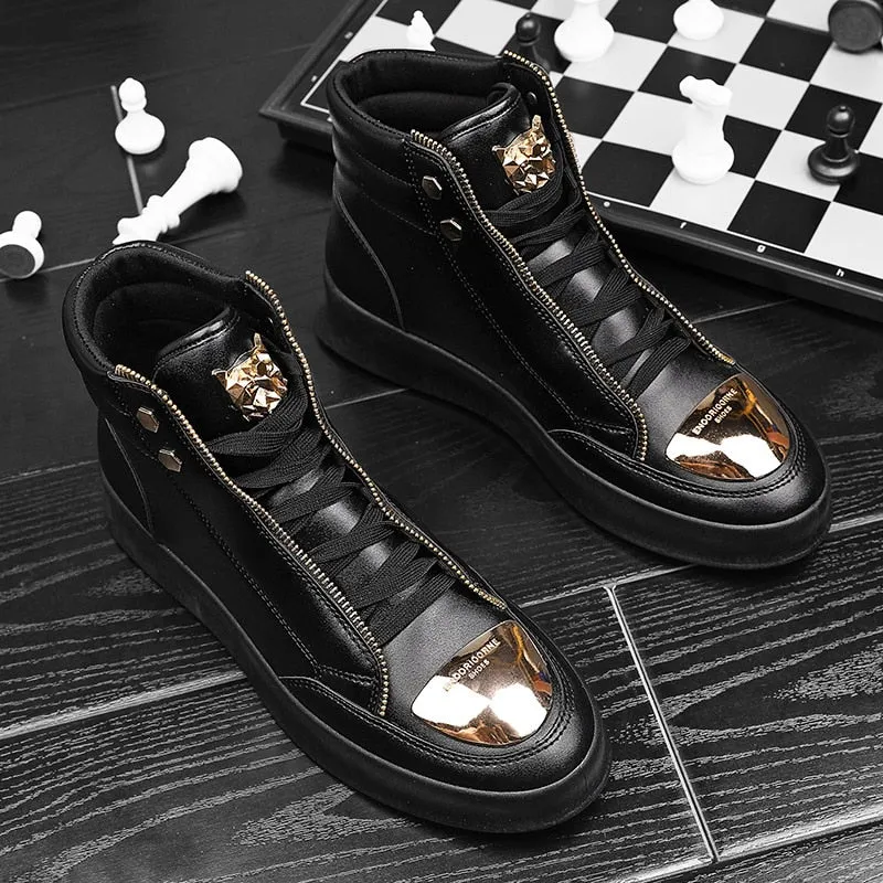 High Top Leopard Platform Skate Sport Shoes