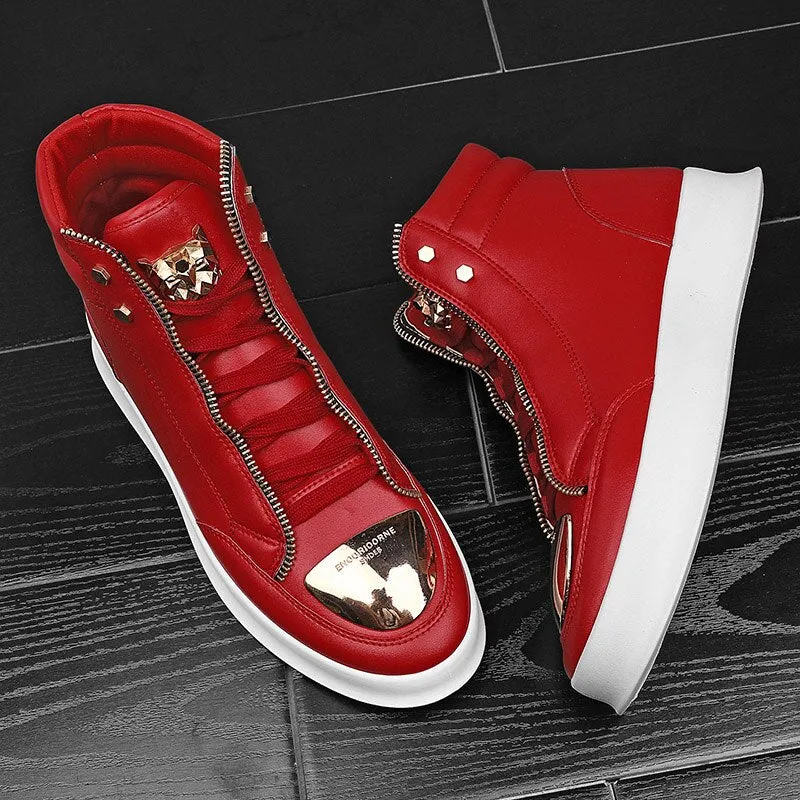 High Top Leopard Platform Skate Sport Shoes