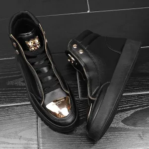 High Top Leopard Platform Skate Sport Shoes