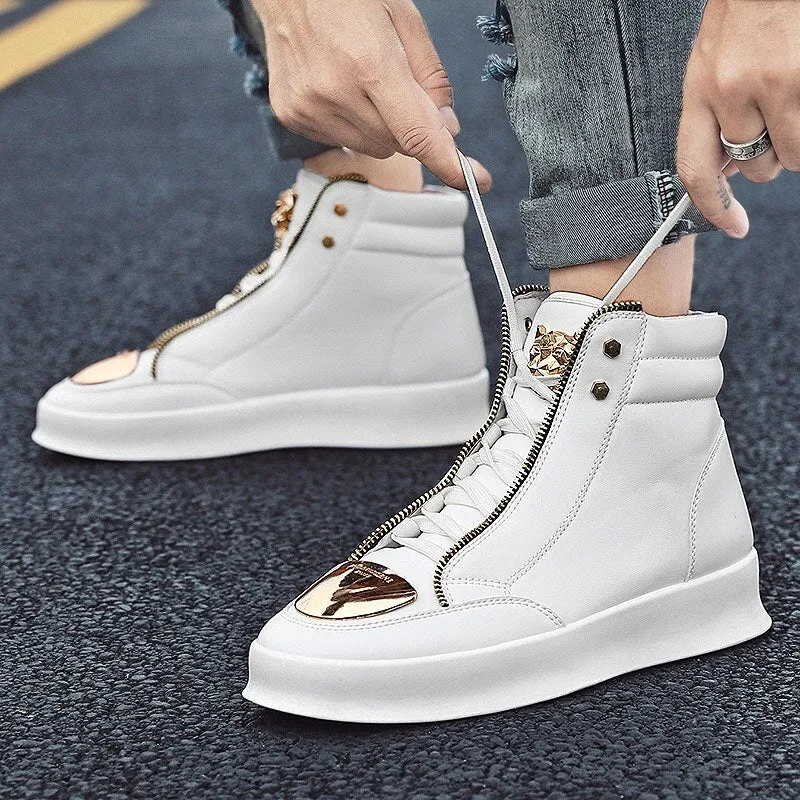 High Top Leopard Platform Skate Sport Shoes