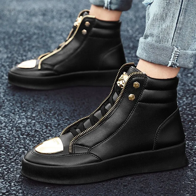 High Top Leopard Platform Skate Sport Shoes