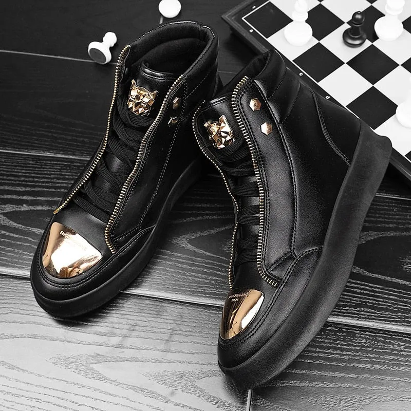 High Top Leopard Platform Skate Sport Shoes