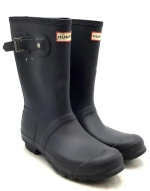 Hunter Women's Black Mid-Calf Rain Boots - Size 8
