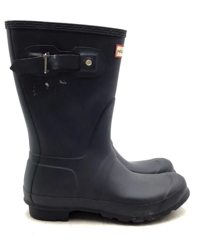 Hunter Women's Black Mid-Calf Rain Boots - Size 8