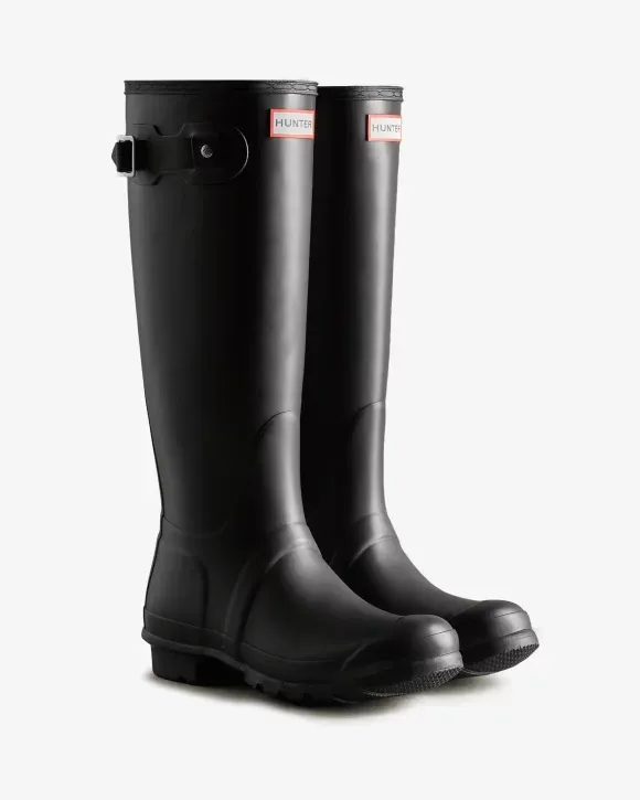 Hunter Women's Original Tall Rain Boots Black WFT1000RMA BLK