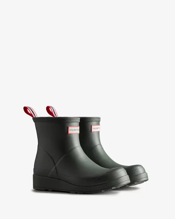 Hunter Women's Play Short Rain Boots Arctic Moss Green WFS2020RMA ATM