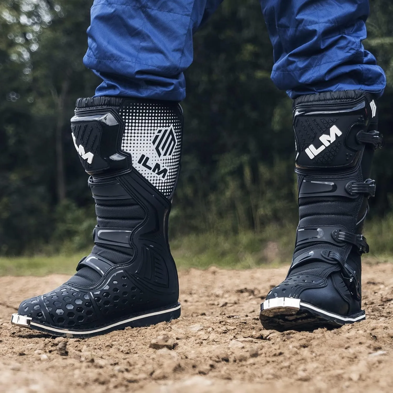 ILM Motorcycle Boots Waterproof ATV Motorcross Dirt Blike for Men Model MX3