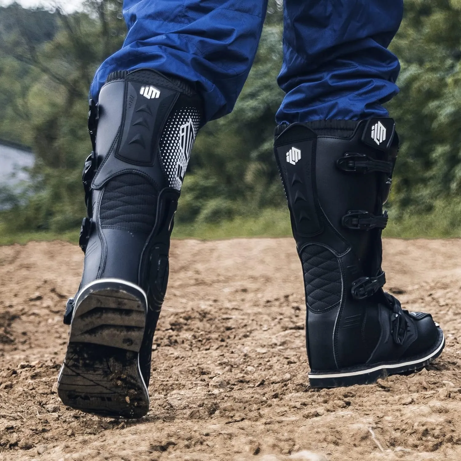 ILM Motorcycle Boots Waterproof ATV Motorcross Dirt Blike for Men Model MX3
