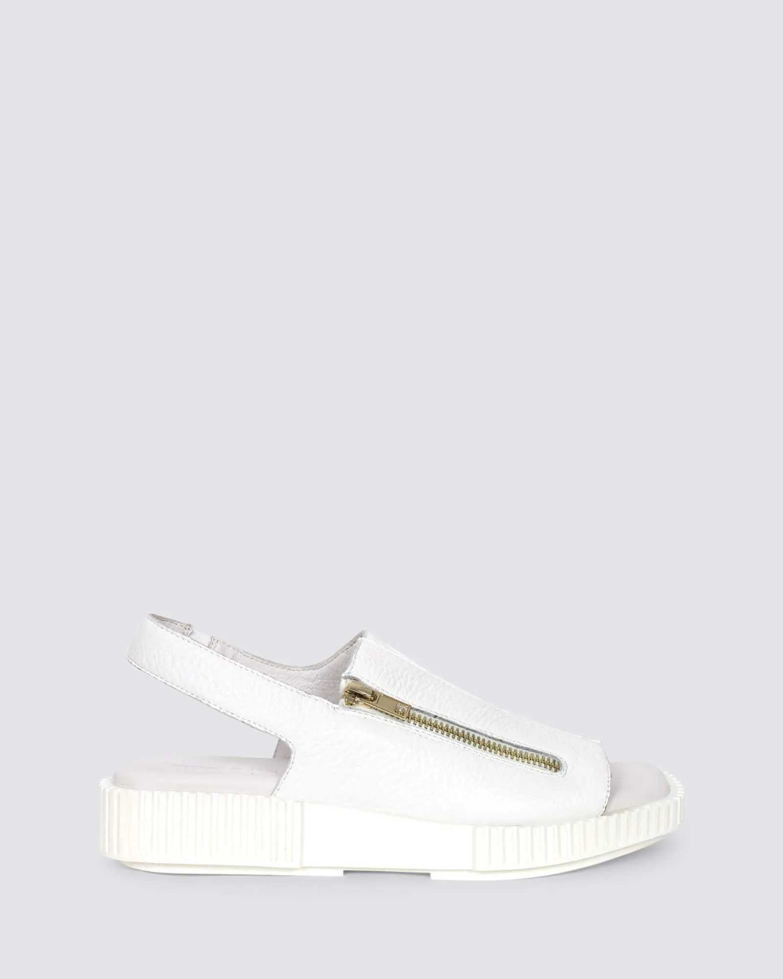 INGLISH SLINGBACK SANDALS WHITE LEATHER