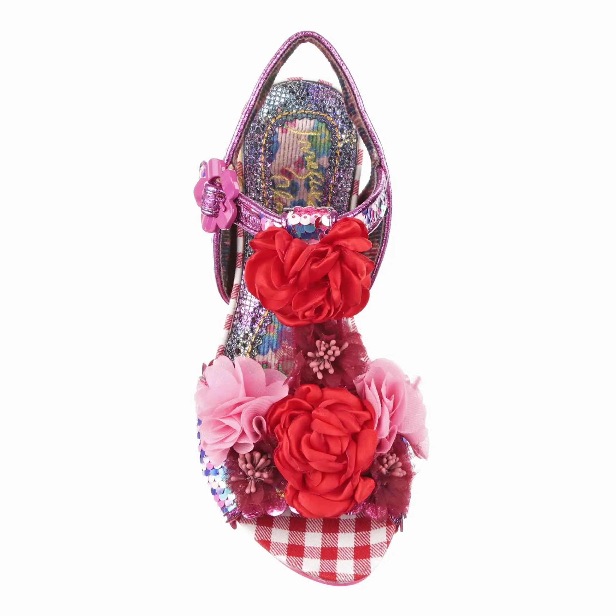 Irregular Choice Women's 3911 24 Blossoming Beauty Sandals Red