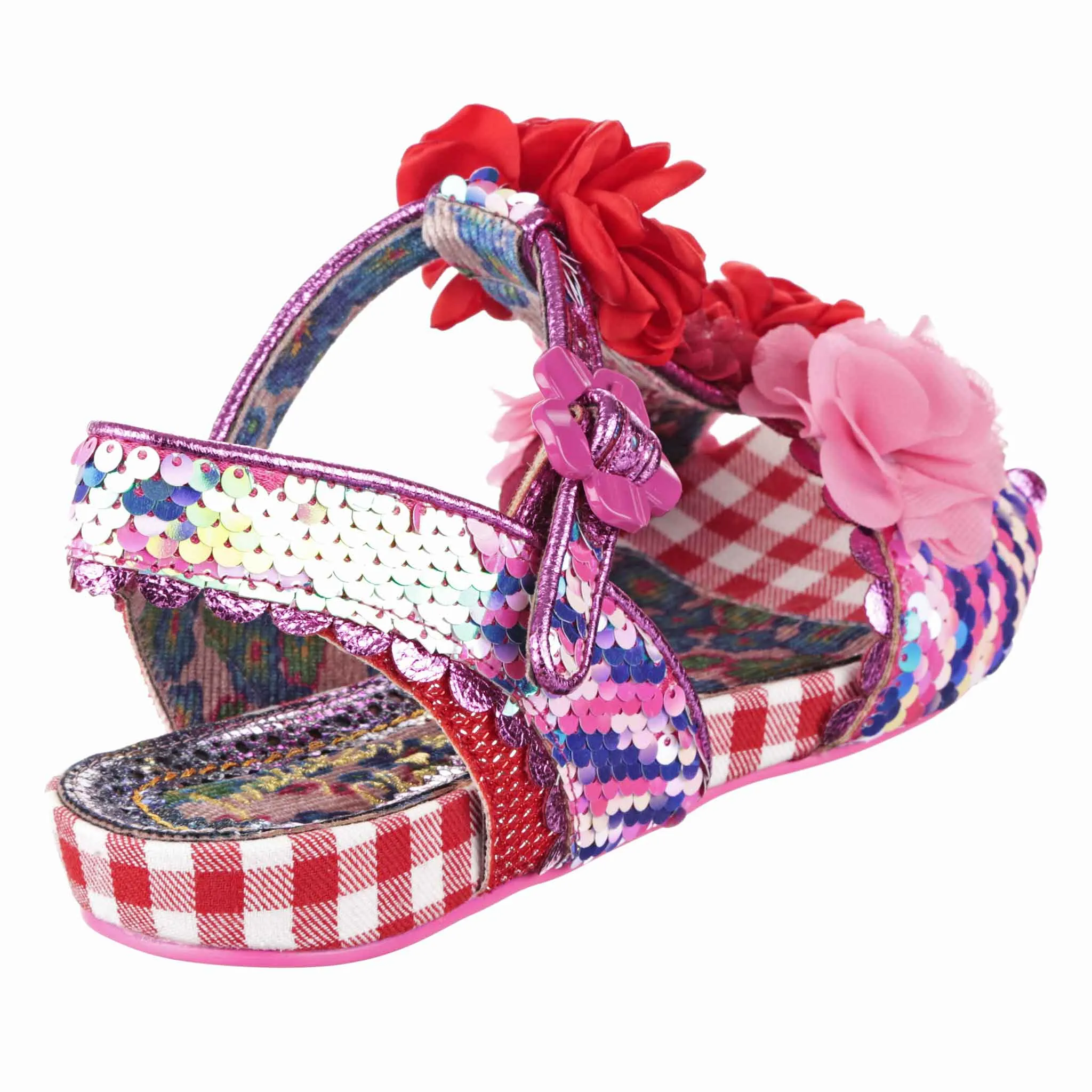 Irregular Choice Women's 3911 24 Blossoming Beauty Sandals Red