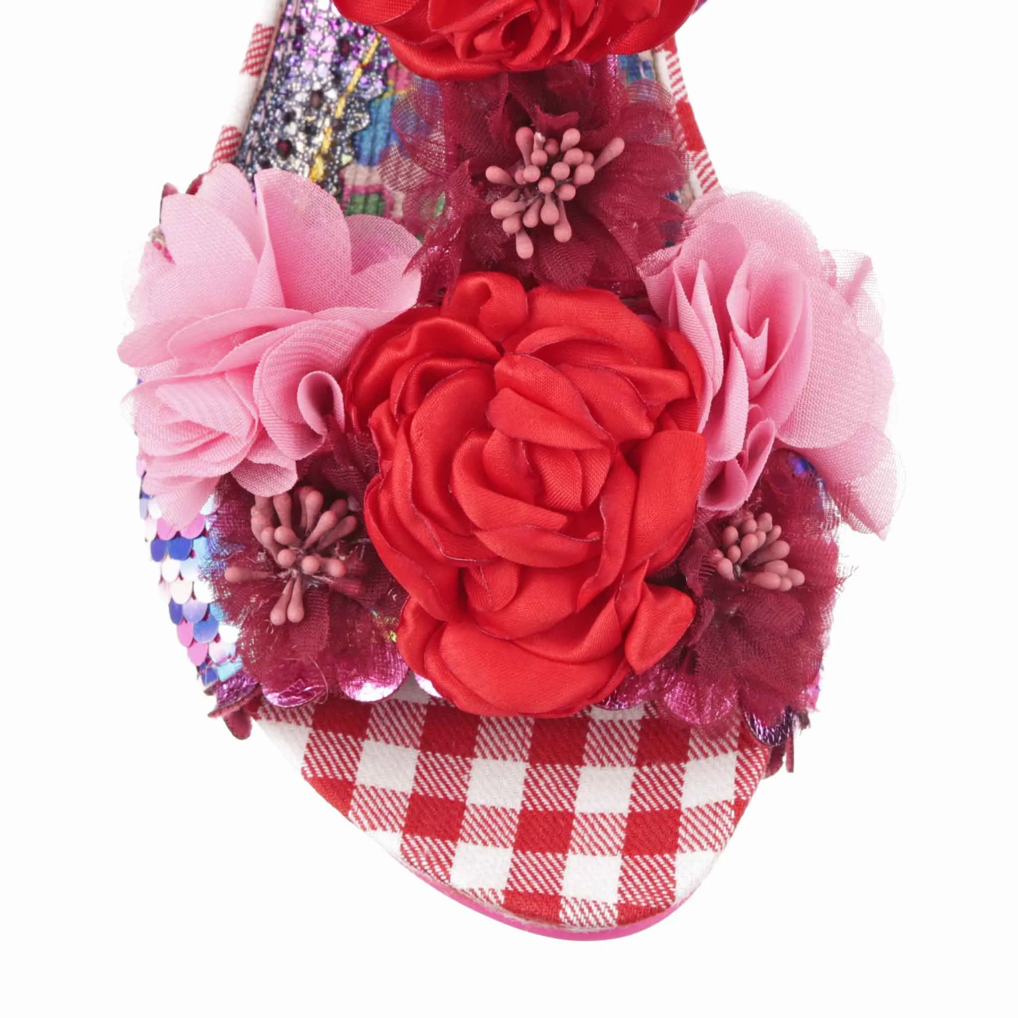 Irregular Choice Women's 3911 24 Blossoming Beauty Sandals Red