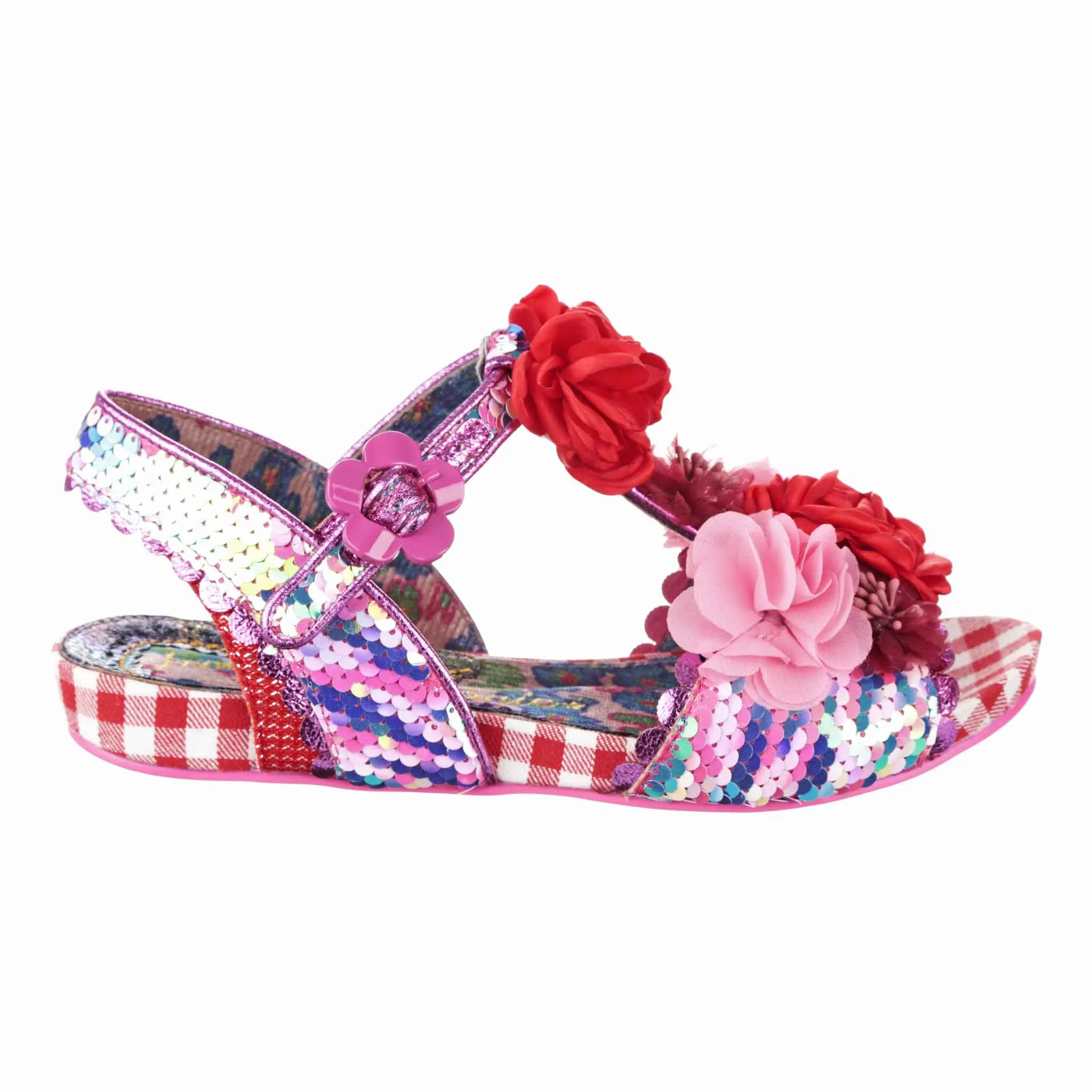 Irregular Choice Women's 3911 24 Blossoming Beauty Sandals Red