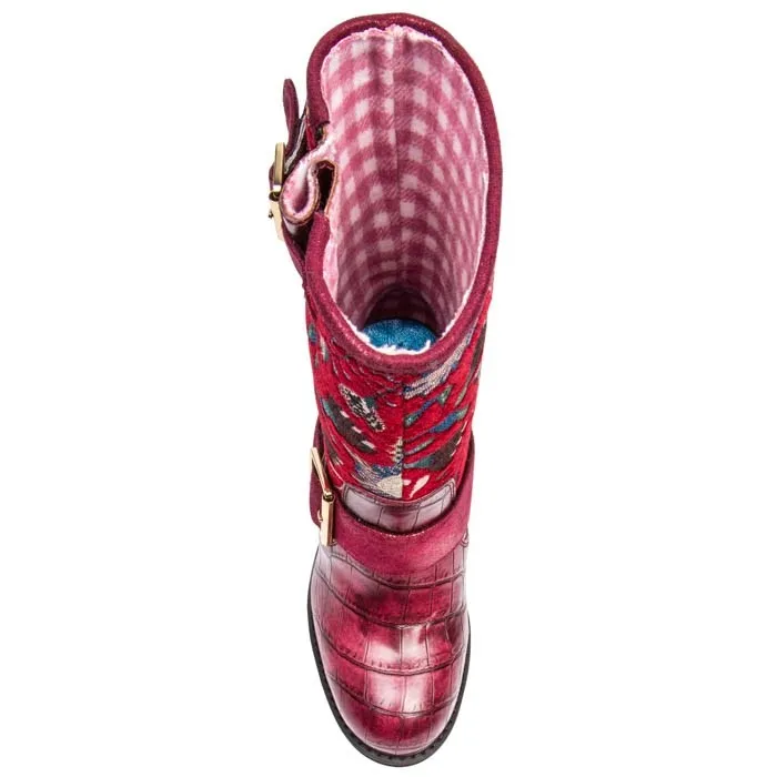 Irregular Choice Women's Great Escape 4349-5 Calf Boots Red Floral