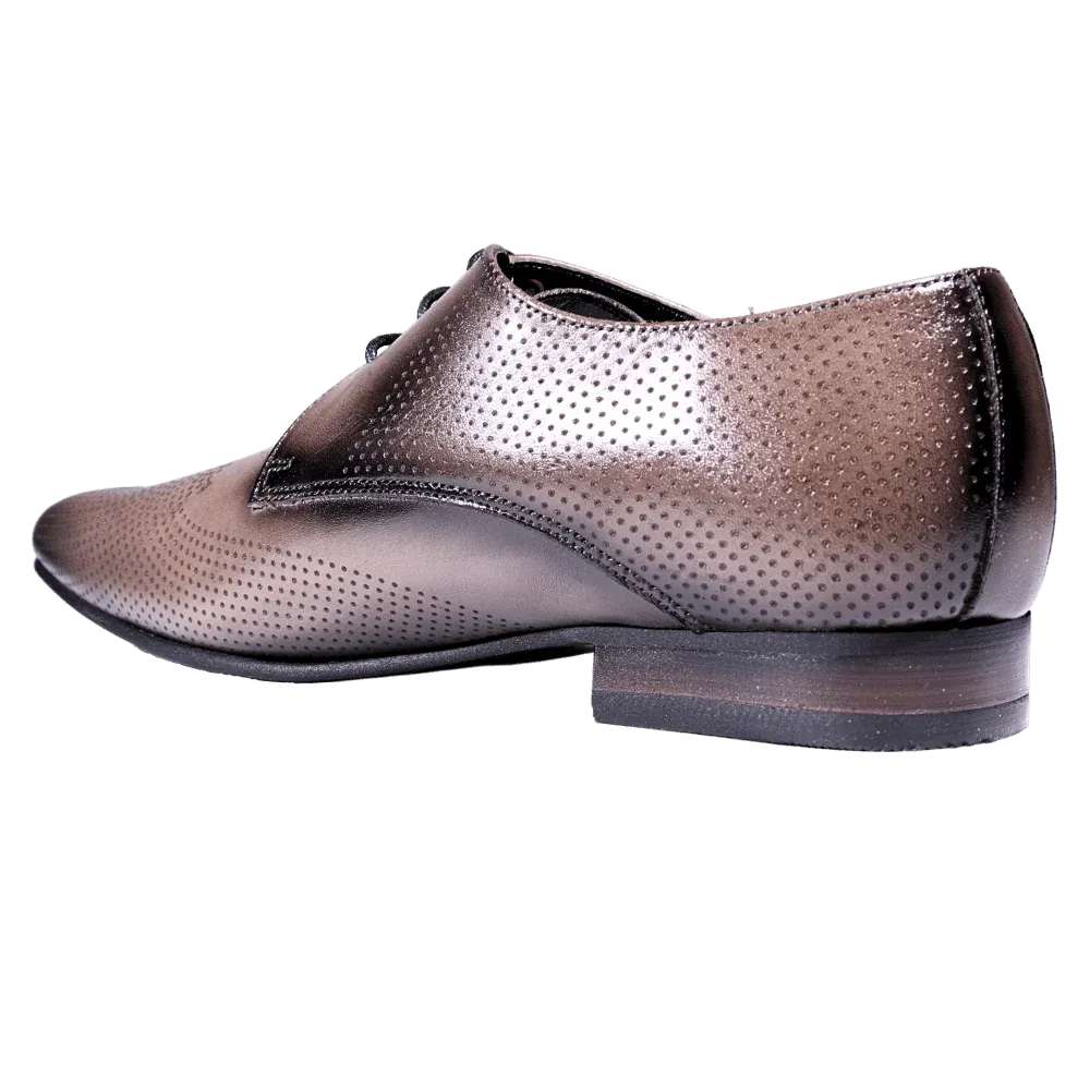 John Drake Brogue Lace-up in Grey