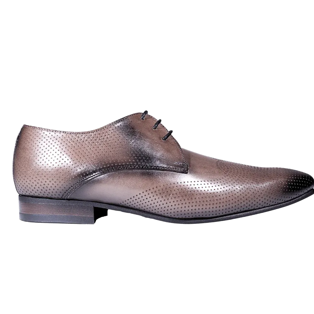 John Drake Brogue Lace-up in Grey