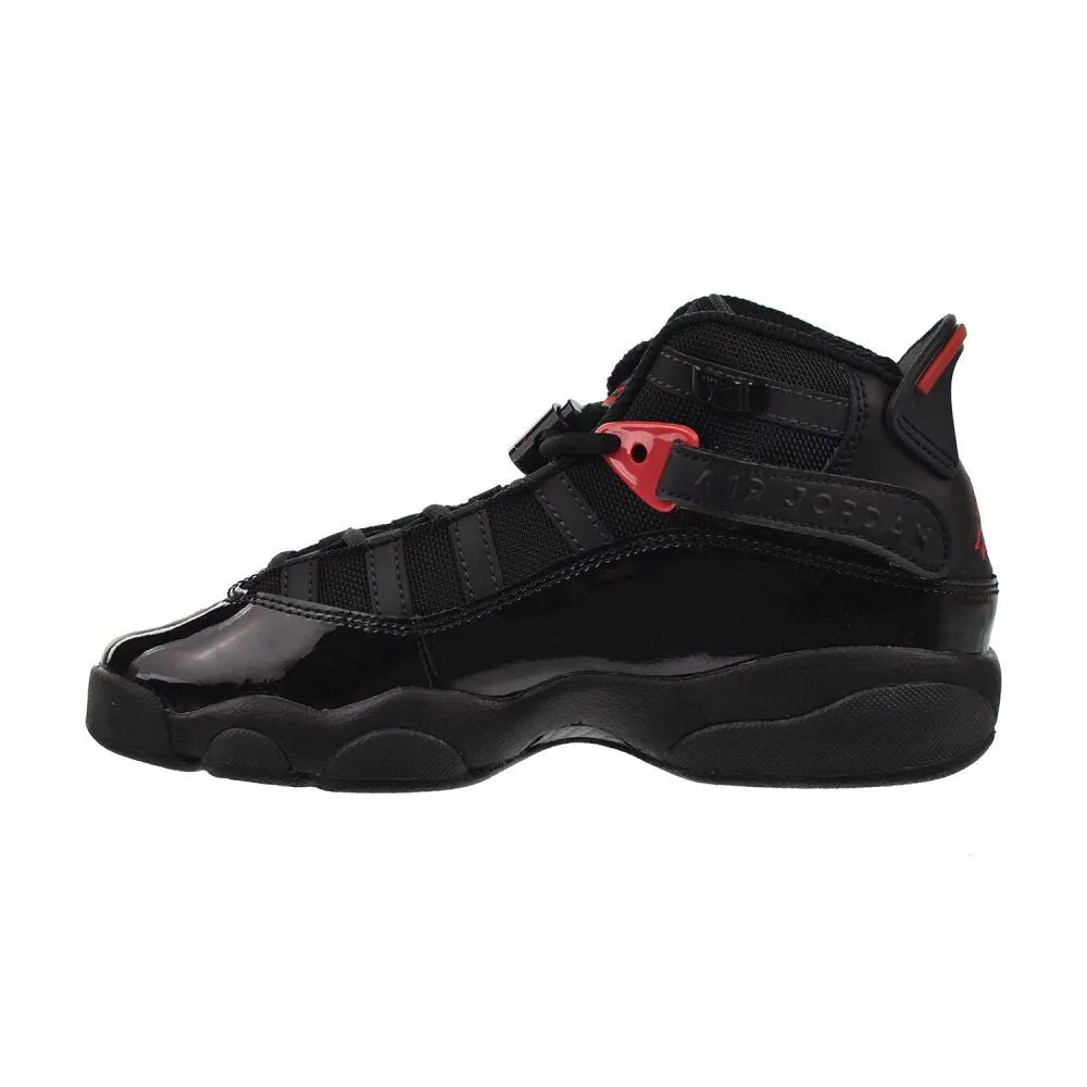 Jordan 6 Rings (GS) Big Kids' Shoes Black/Fire Red-Anthracite 323419-026