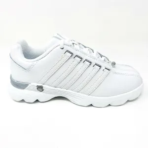 K-Swiss Beland White Platinum Child Kids Casual Sneakers 5574147