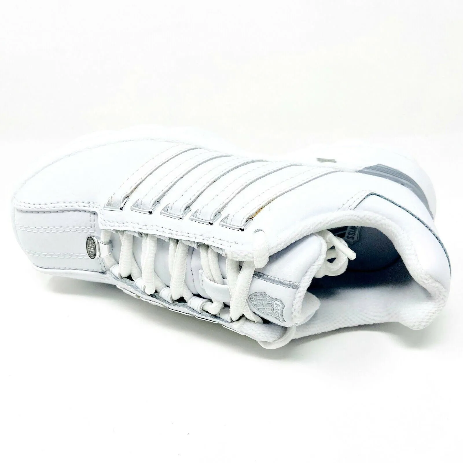 K-Swiss Beland White Platinum Child Kids Casual Sneakers 5574147