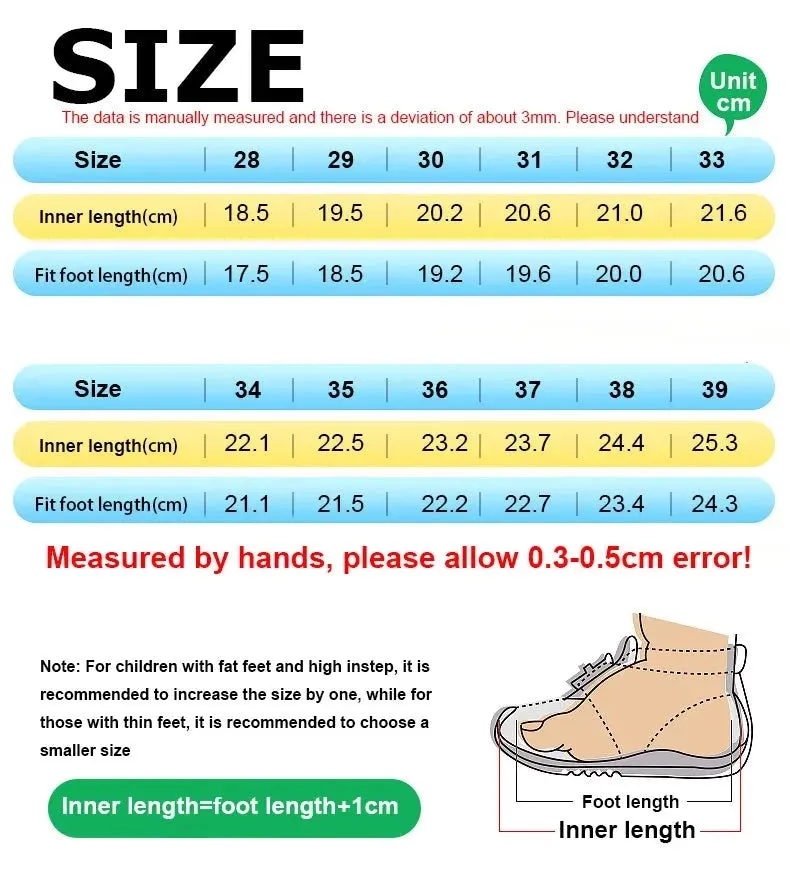 Kids Anti-slippery Leather Sneakers for Boys and Girls