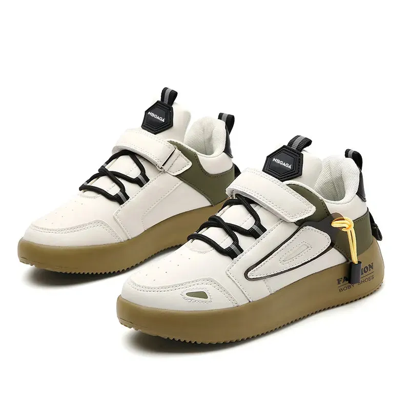 Kids Anti-slippery Leather Sneakers for Boys and Girls