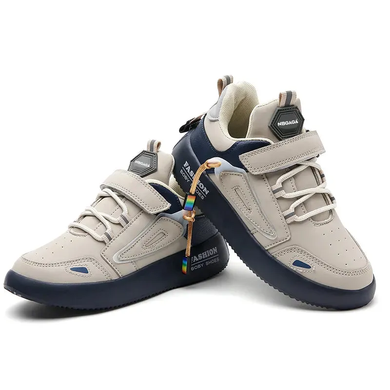 Kids Anti-slippery Leather Sneakers for Boys and Girls