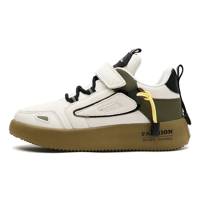 Kids Anti-slippery Leather Sneakers for Boys and Girls
