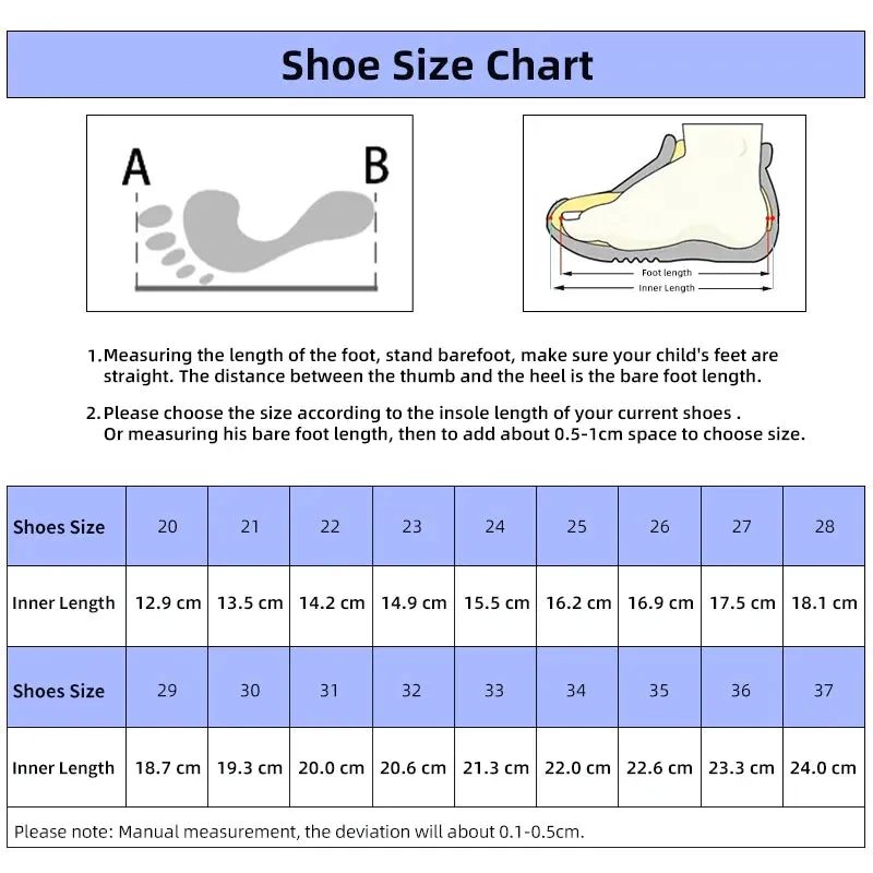 Kids Casual Boot With Arch Support for Girls and Boys