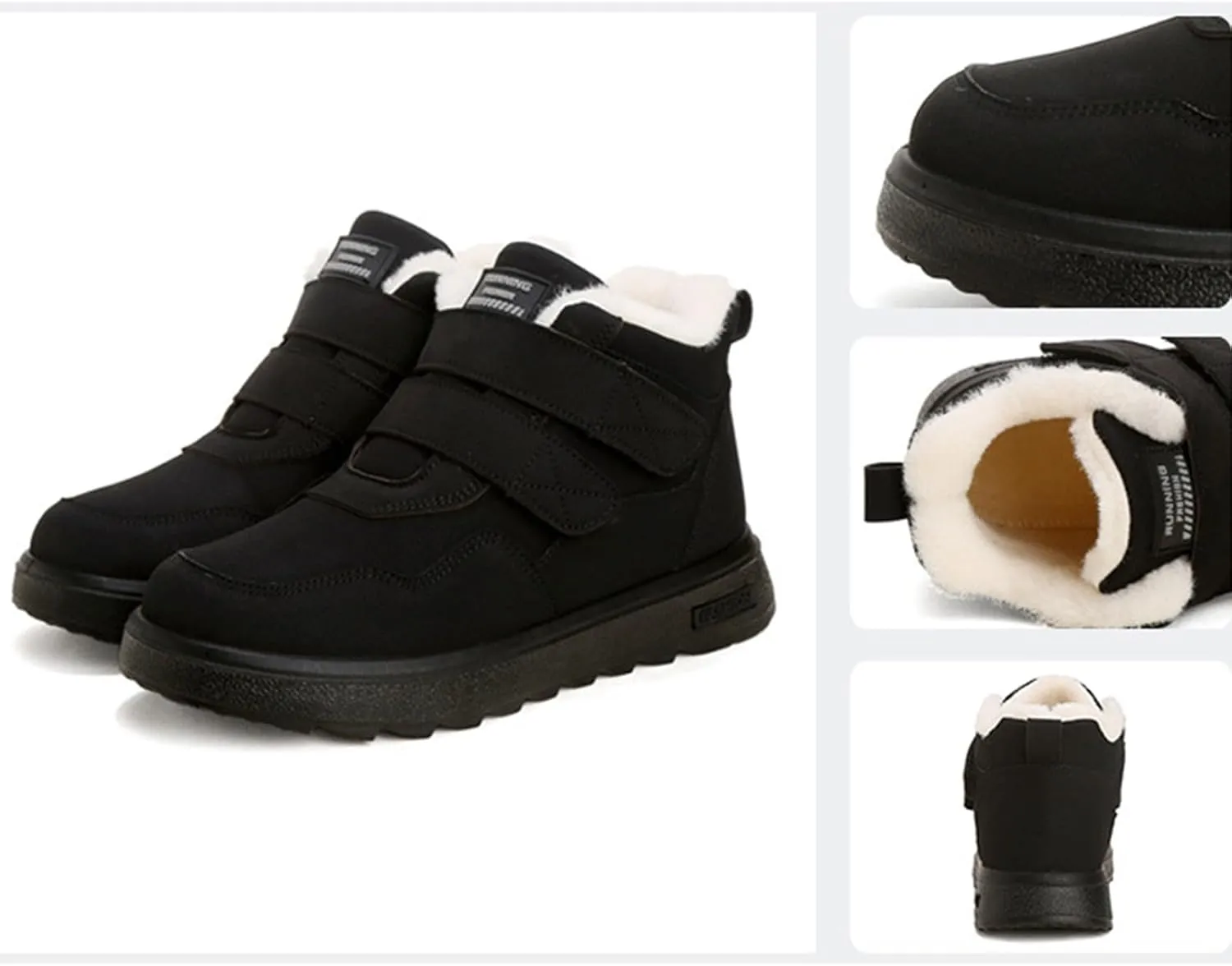 Kids Fr Lined Ankle Snow Boots Girls Boys Toddler Insulated Warm Fleece Winter Sneakers High Top Girls Booties Size 12