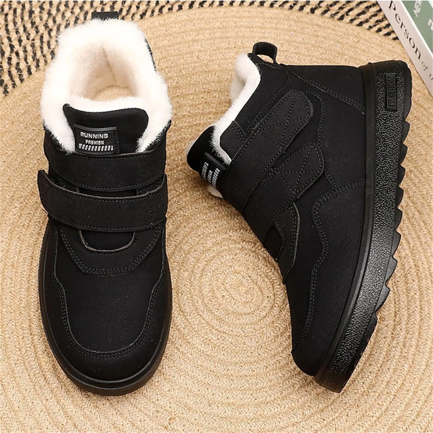 Kids Fr Lined Ankle Snow Boots Girls Boys Toddler Insulated Warm Fleece Winter Sneakers High Top Girls Booties Size 12