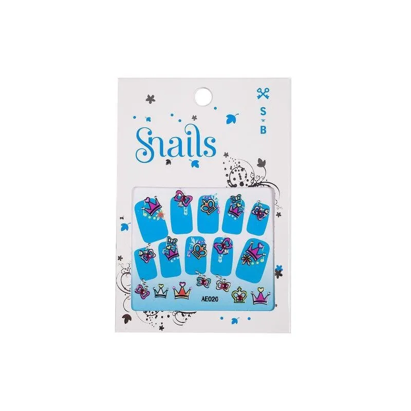 Kids Nail Stickers - Safe & Perfect for all Ages | Snail