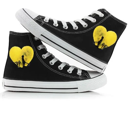Kingdom Hearts Sora High top Canvas Shoes Sneakers Sports Shoes Kid Gifts