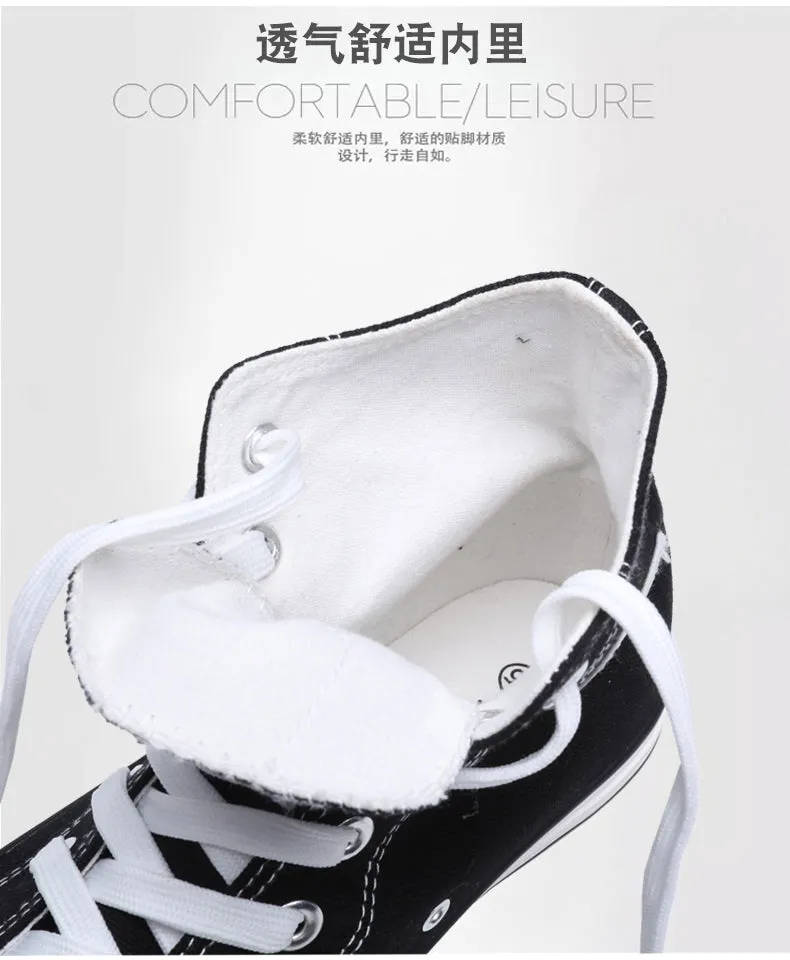 Kobe Bryant Shoes High Top Canvas Shoes Unisex Casual Shoes Black Mamba Sneaker Gifts